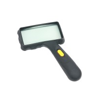 2.5x LED Plastic rectangular magnifying glass