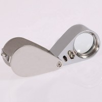 LED currency detecting jewelry magnifying glass for diamond